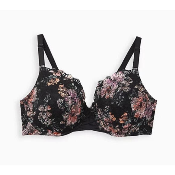 torrid Other - Torrid NWT Lightly Lined Everyday Wire-Free Bra Floral 360° Back Smoothing 40DDD